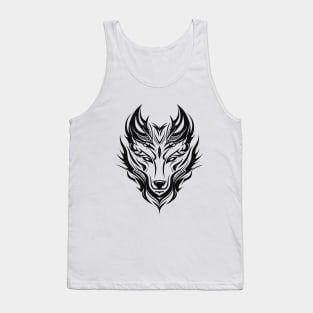 Wolf Animal Freedom World Wildlife Wonder Vector Graphic Tank Top